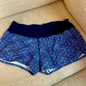 Blue Lululemon shorts